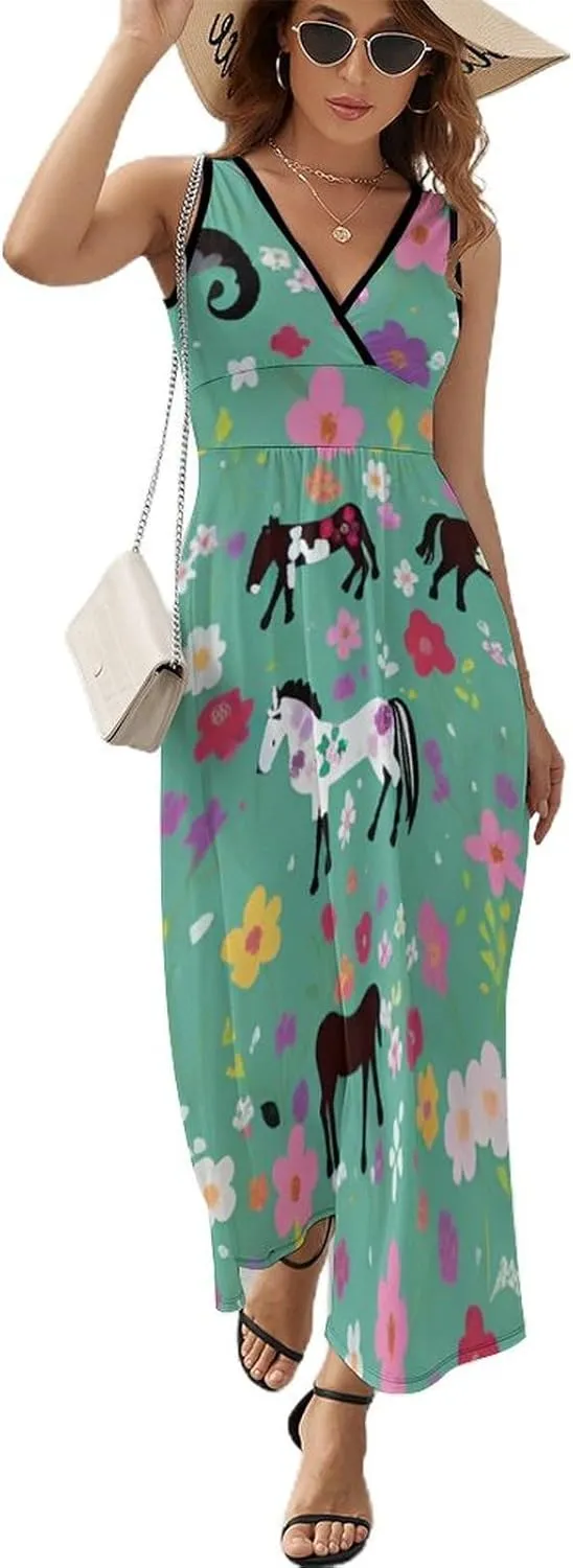 2025 Summer Long Dress Sleeveless Adjustable Party Dress