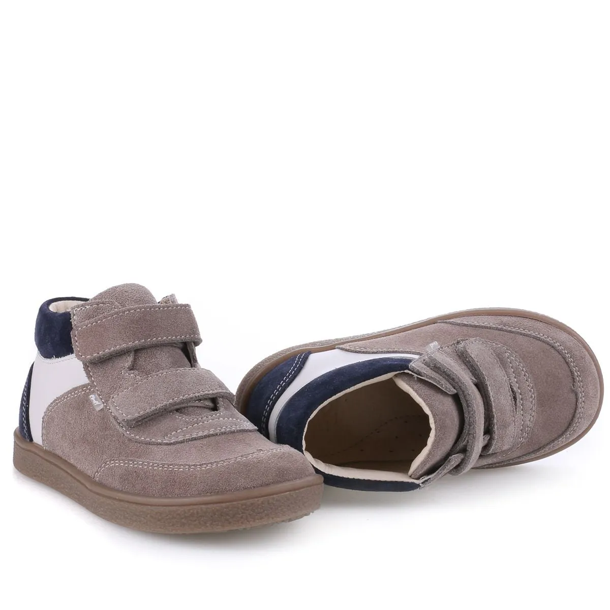 (2754-4) Emel velcro shoes - Grey