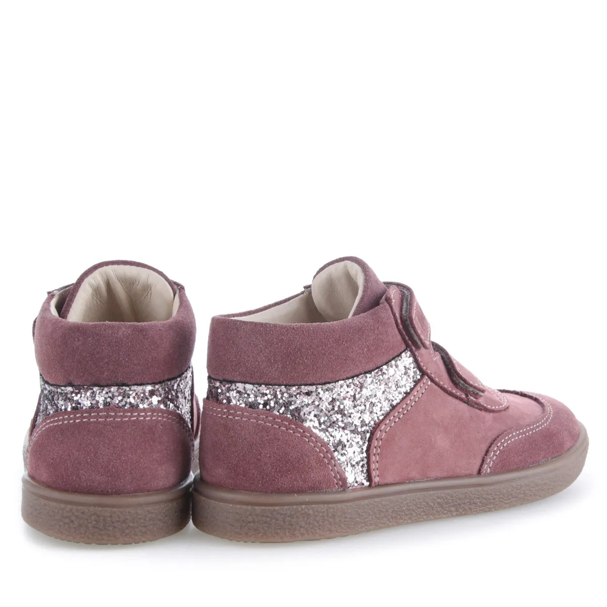 (2754A-3) Emel first velcro shoes - pink glitter