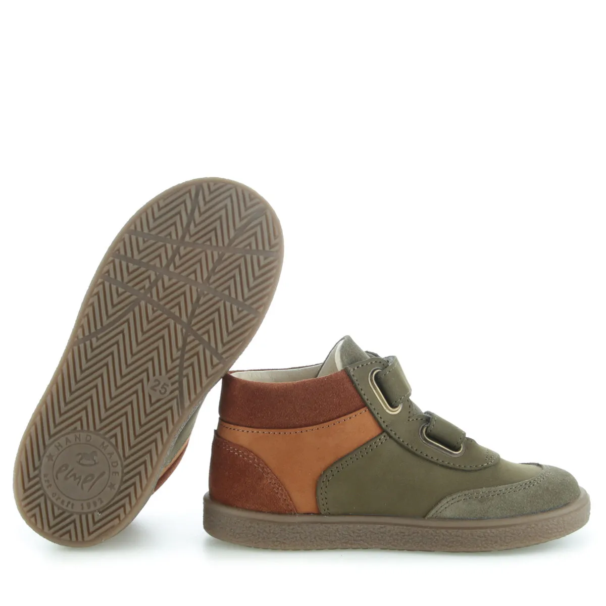 (2754A) Emel first velcro shoes - Green
