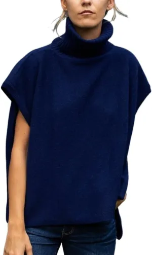 Alafime Women's Y2K Cottagecore Oversized Sweater Fairy Grunge Turtleneck Knitwear Harajuku Aesthetics Sleeveless Pullover