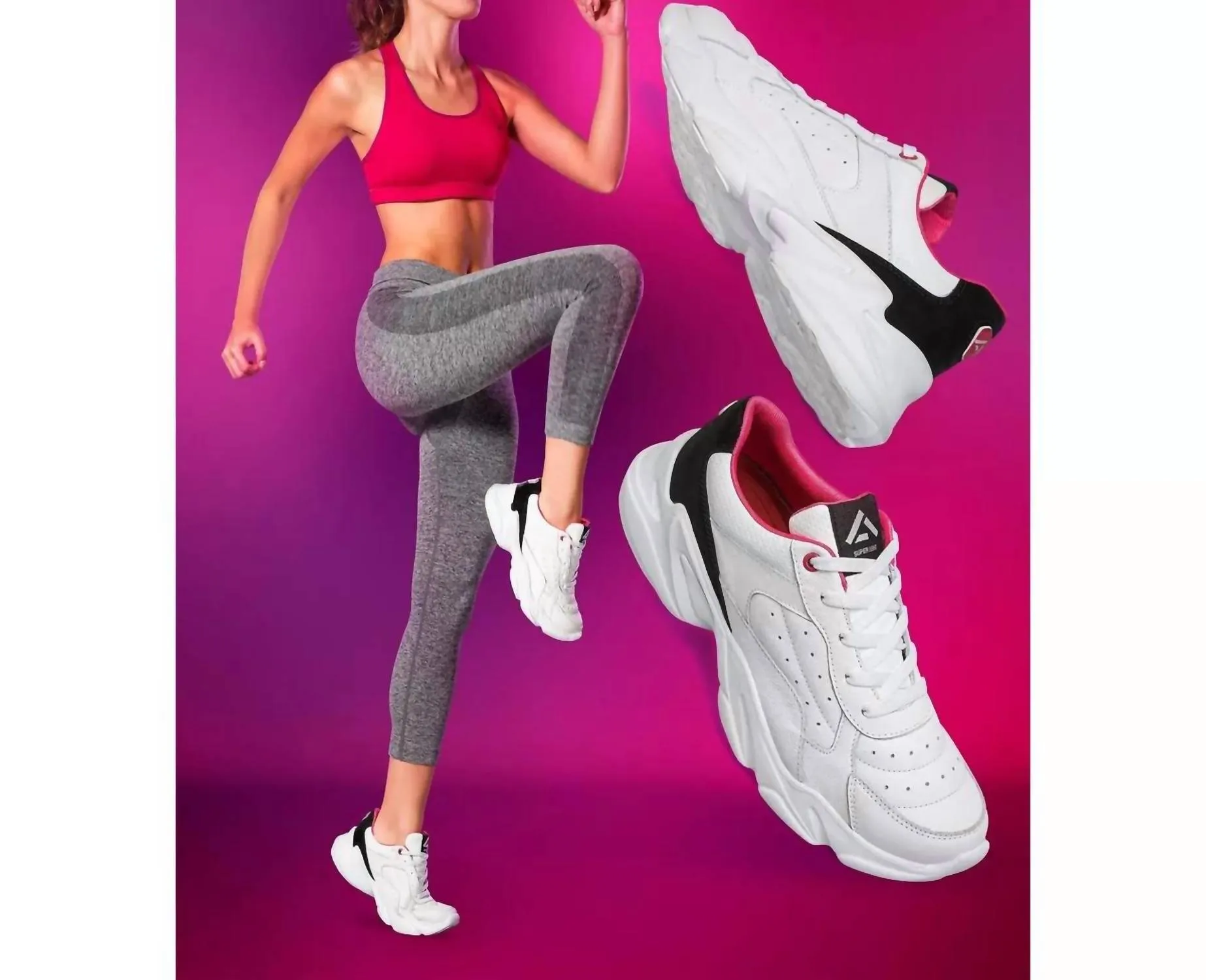 Andrea - Women's Leather High Performance Sneakers
