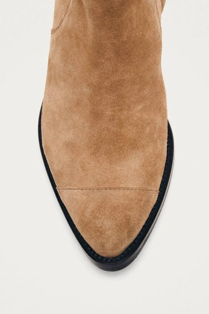 AUSTIN SUEDE LEATHER ANKLE BOOTS IN TAN