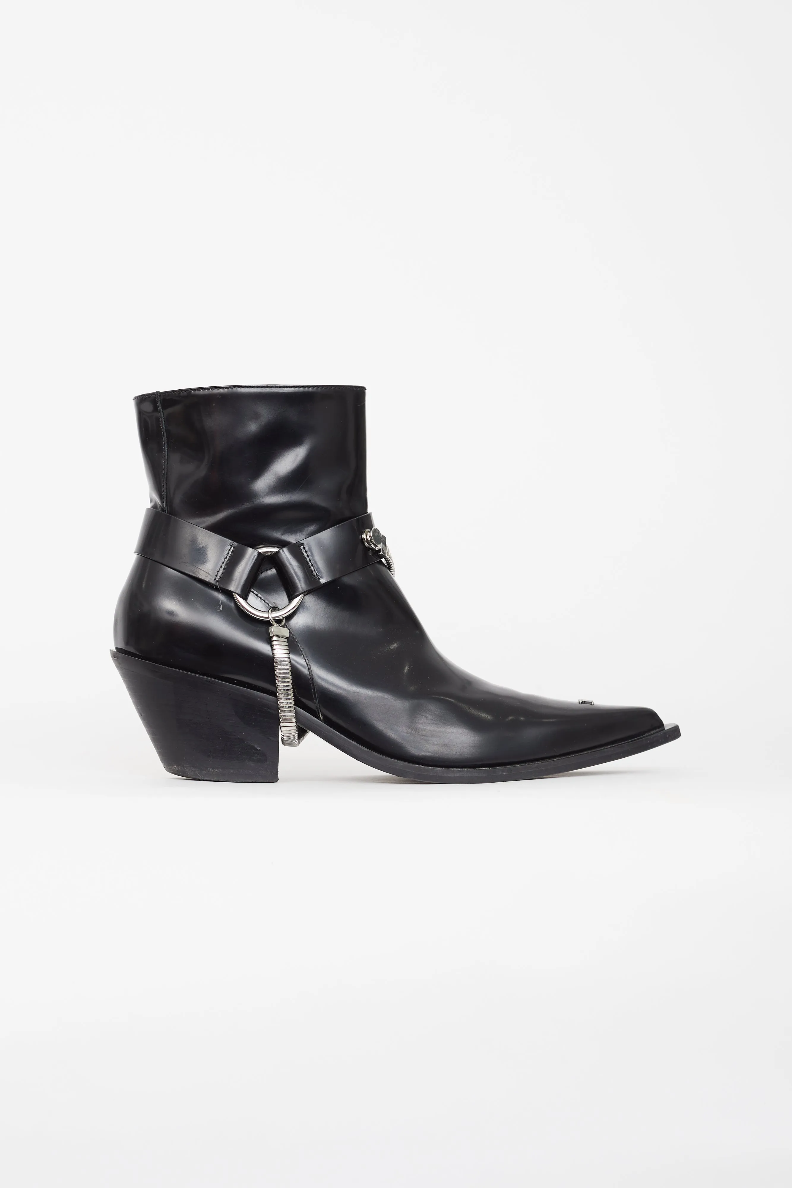 Black Patent Cowboy Boot