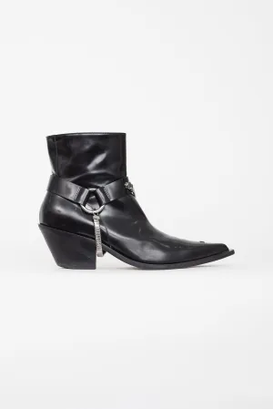 Black Patent Cowboy Boot