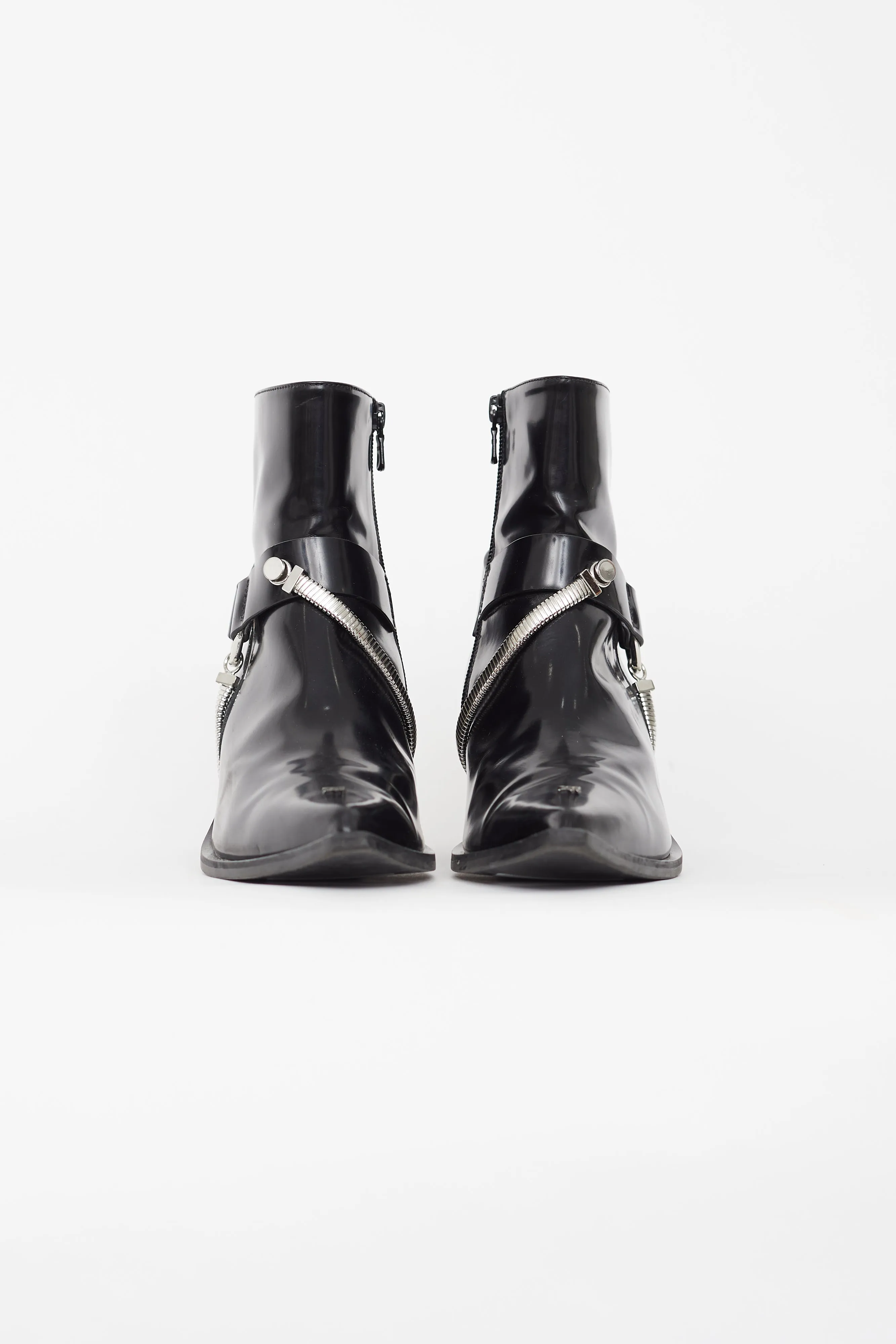 Black Patent Cowboy Boot