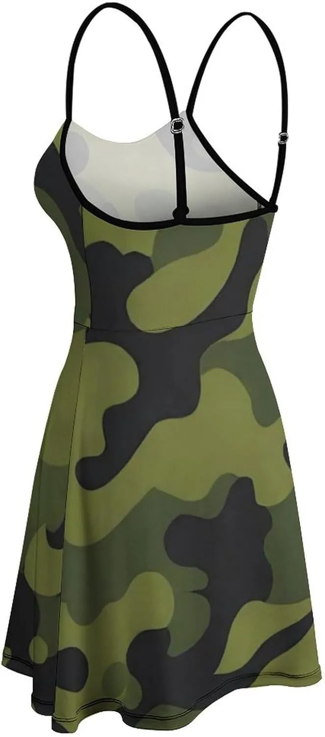 Casual Tank Dress Sleeveless Standard-Fit Holiday Dress
