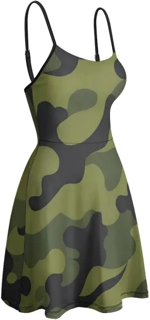 Casual Tank Dress Sleeveless Standard-Fit Holiday Dress