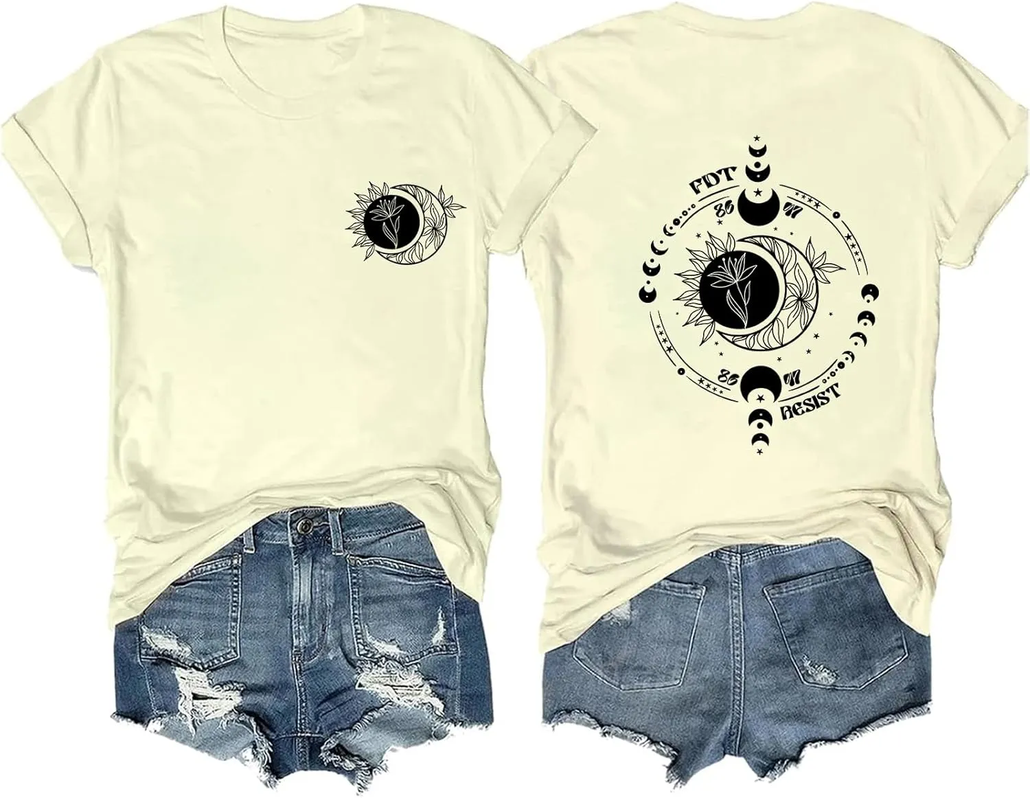 Celestial Moons FDTs Shirt Funny 8647 Tshirt Resist Tee Crewneck