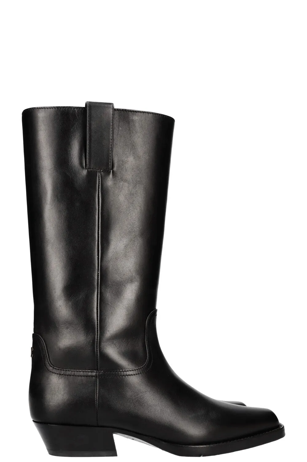 CHANEL Cowboy Boots Black