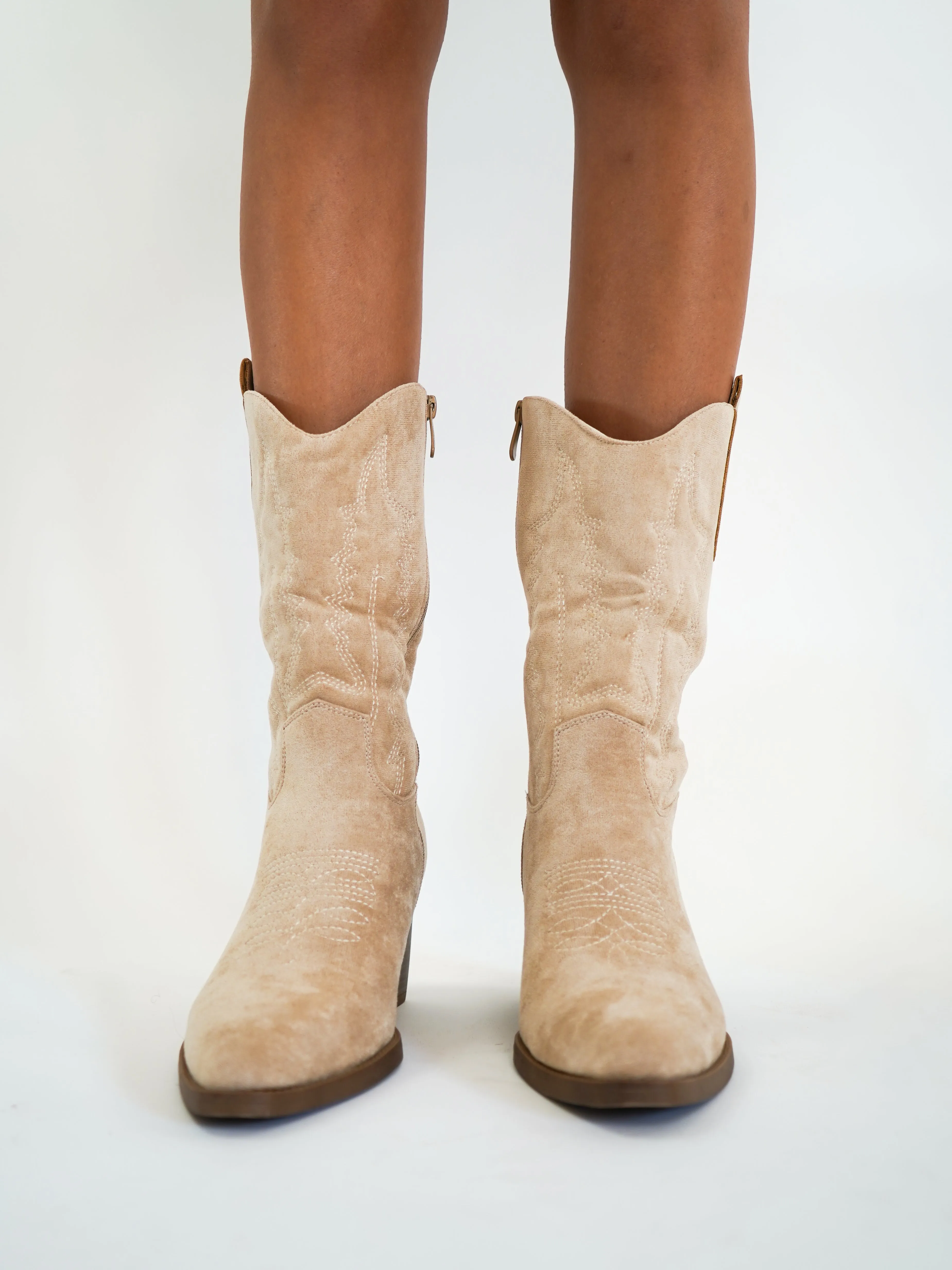 Cowboy Boots - Beige