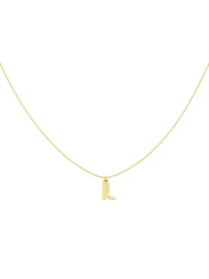 Cowboy Boots Necklace - Gold Silber