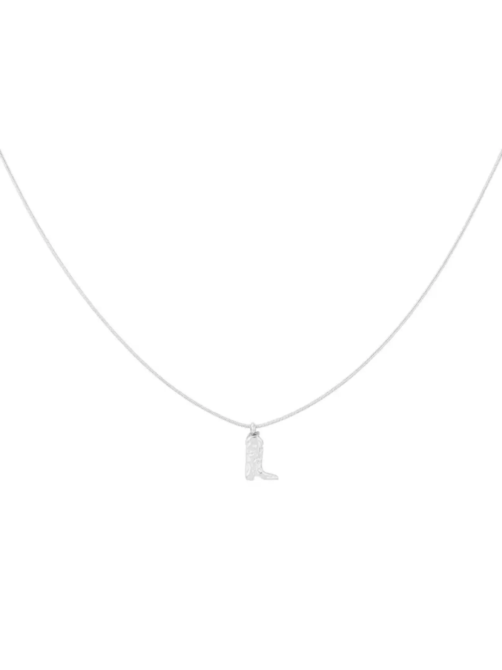 Cowboy Boots Necklace - Gold Silber