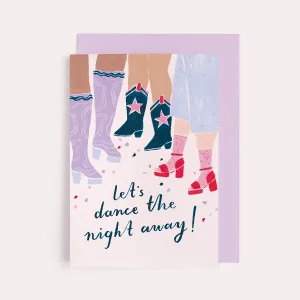 DANCERS BIRTHDAY CARD