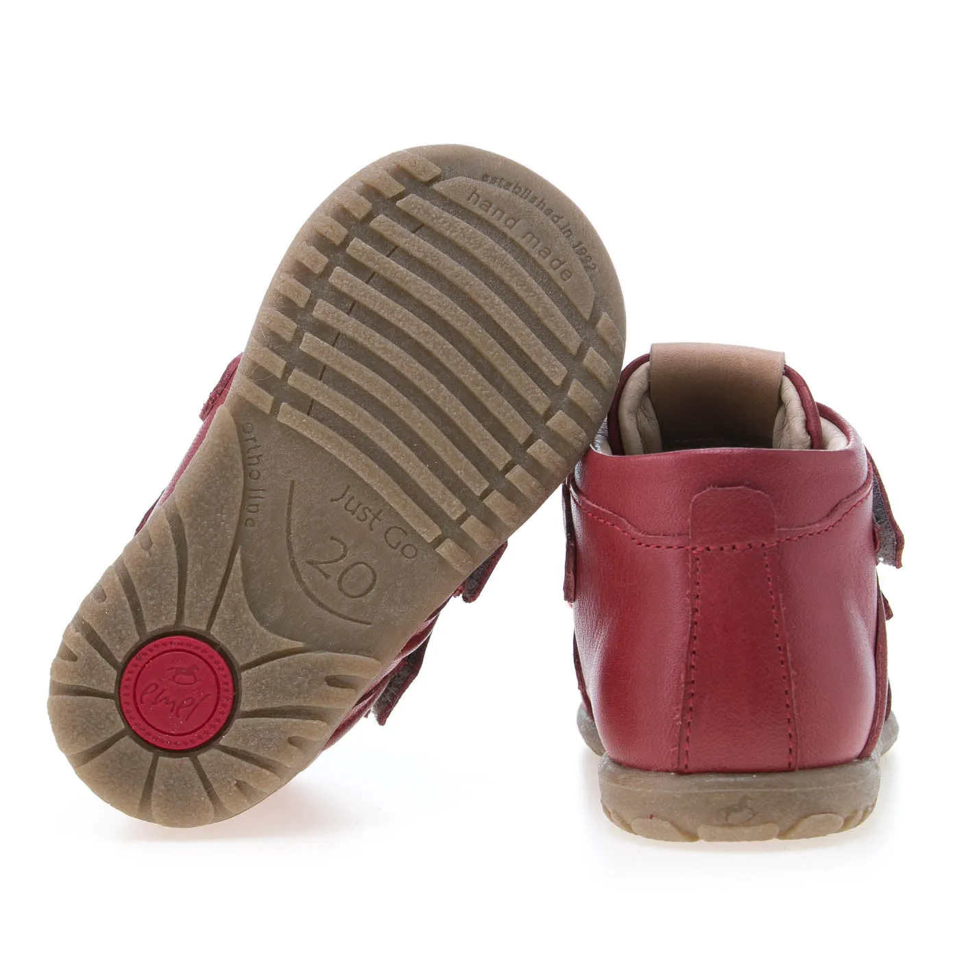 (E 1084-5) Emel first velcro shoes red