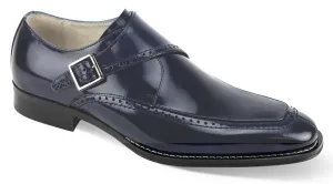 Giovanni Leather Dress Shoes-AMATO-NVY