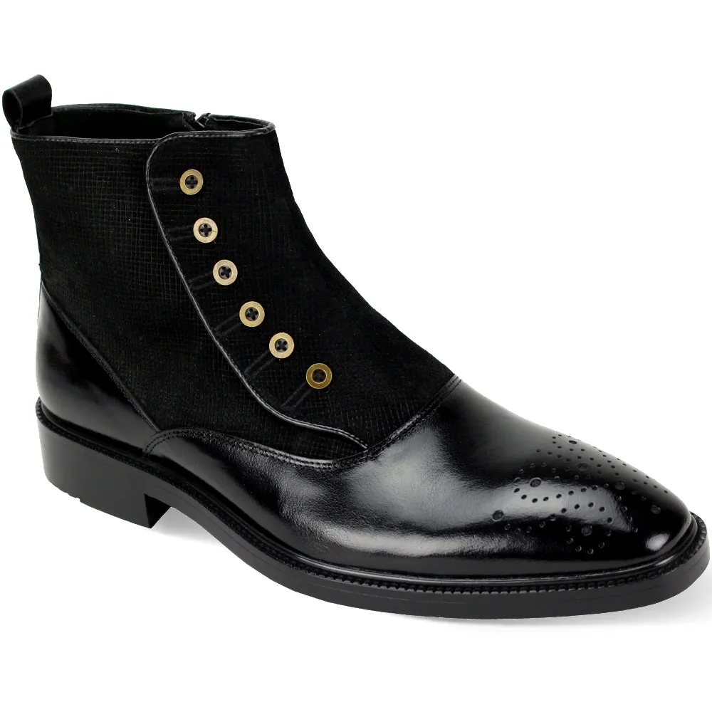 Giovanni Leather Dress Shoes-KENDRICK-BLK