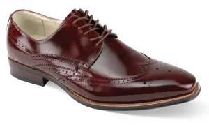 Giovanni Leather Dress Shoes-LINCOLN-BUR