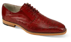 Giovanni Leather Dress Shoes-MASON-RED