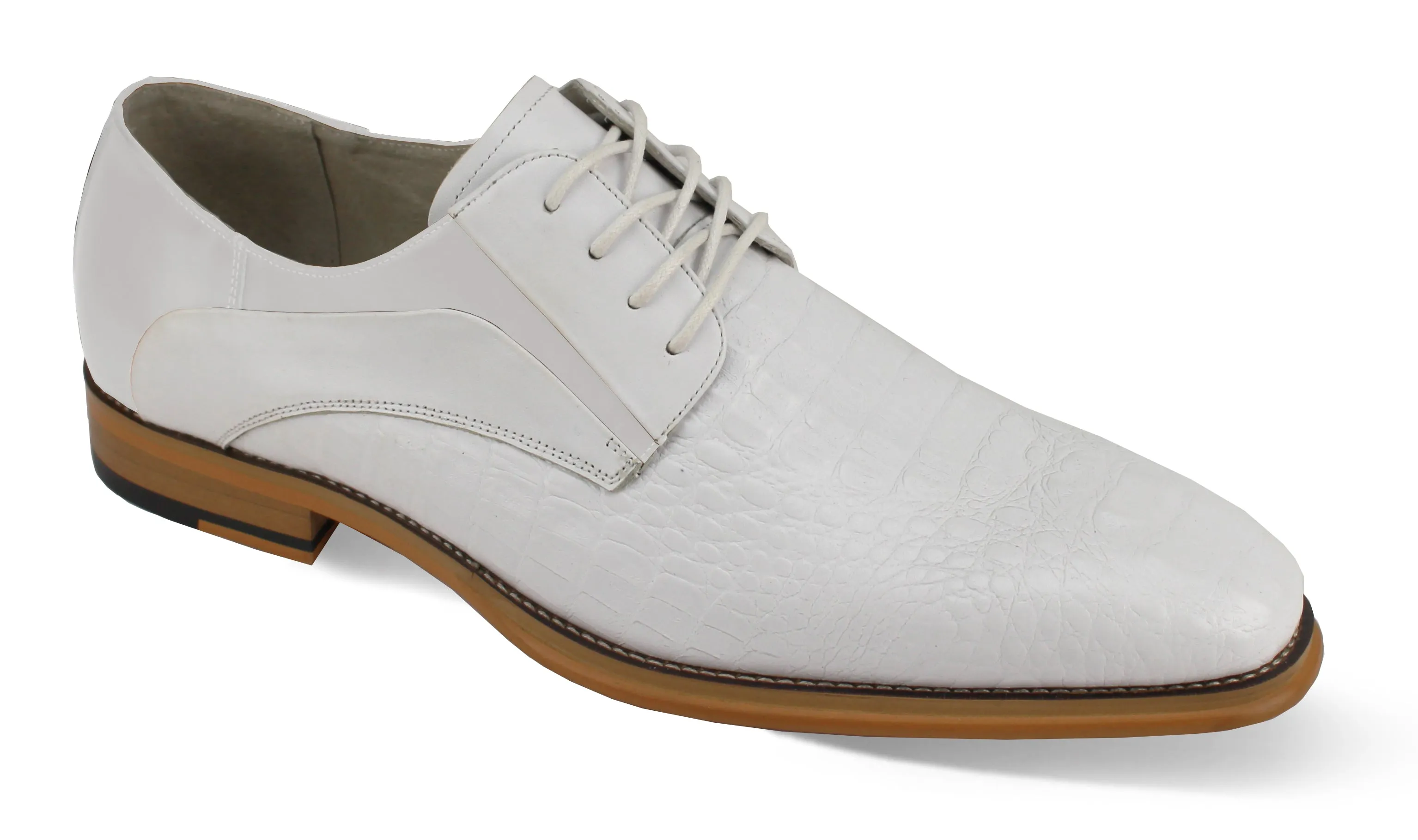 Giovanni Leather Dress Shoes-MASON-WHT