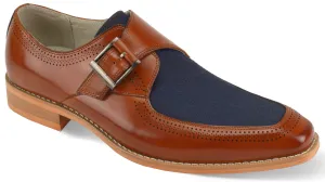 Giovanni Leather Dress Shoes-MONTE-WHSKY-NVY