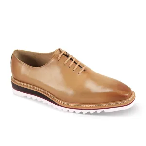 Giovanni Leather Dress Shoes-RUBEN-LATTE