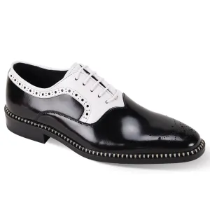 Giovanni Leather Dress Shoes-SAWYER-BLK-WHT