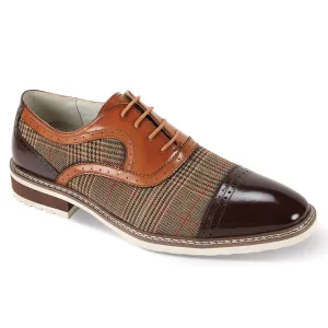Giovanni Leather Dress Shoes-SINCLAIR-NAT-BRN