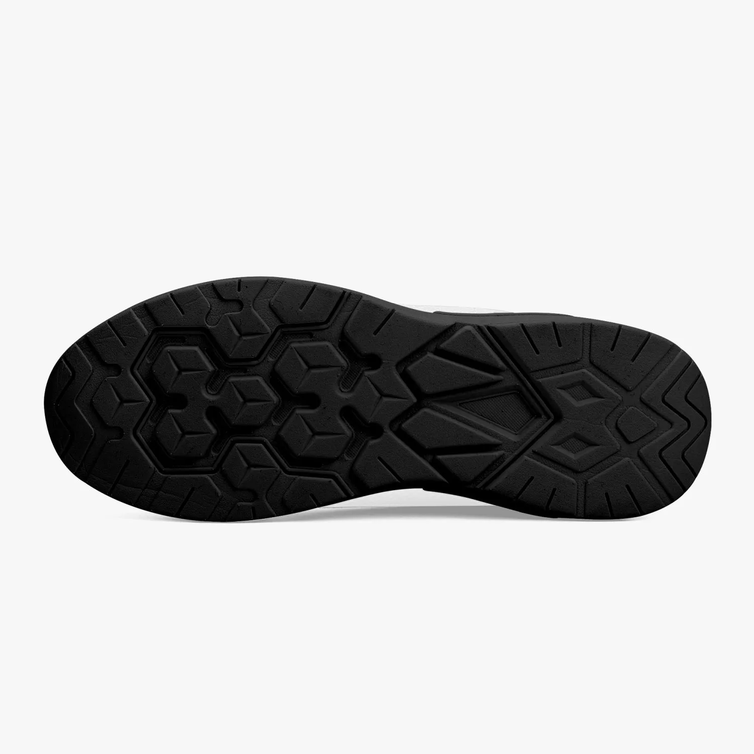 Green Camo Mesh Running Shoes - White/Black Sole