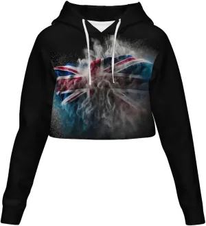 Haiti Flag Womens Cropped Hoodie Crop Top Sweatshirts for Women Casual Cropped Sweater