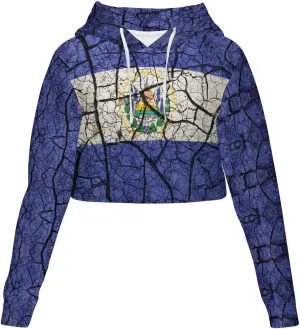 Haiti Flag Womens Cropped Hoodie Crop Top Sweatshirts for Women Casual Cropped Sweater