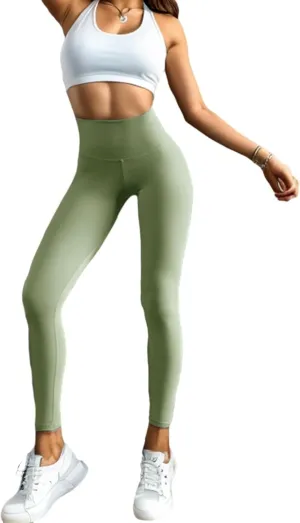 High Waist Yoga Pants Tummy Control Compression Workout Athletic Running Fitness Leggings for Women