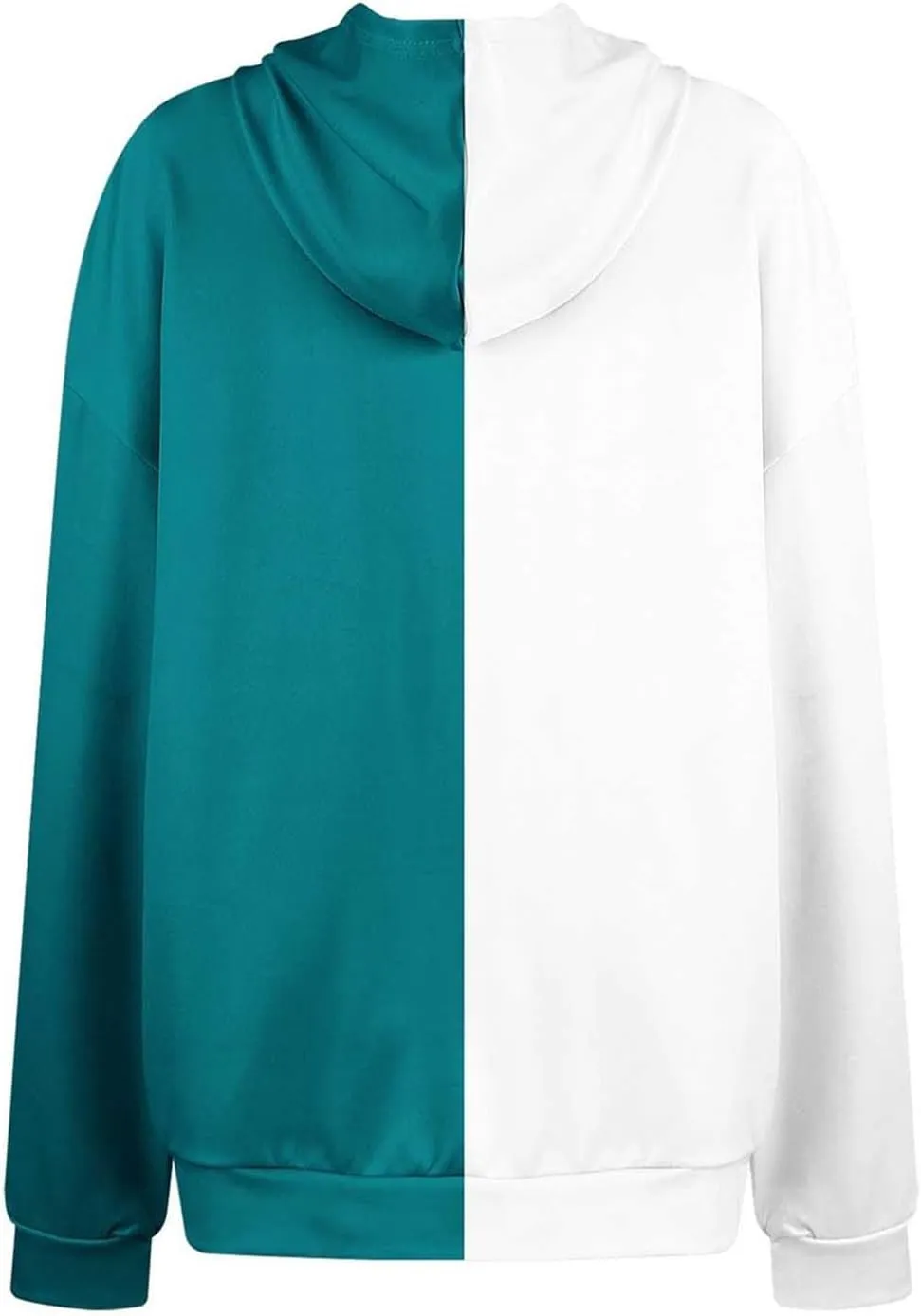 Hoodies for Women Casual Long Sleeve Color Block Tops Oversized Sweatshirts Cute Loose Fitted Pullover with Pockets