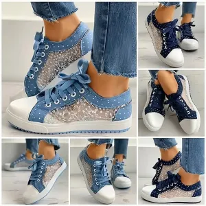 🎉Hot Sale 49% OFF🎉Women's Casual Flat Round Toe Lace Up Low Top Shoes