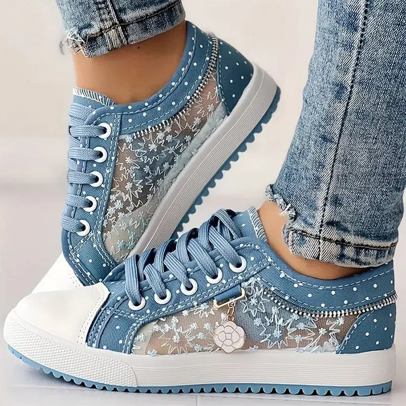 🎉Hot Sale 49% OFF🎉Women's Casual Flat Round Toe Lace Up Low Top Shoes