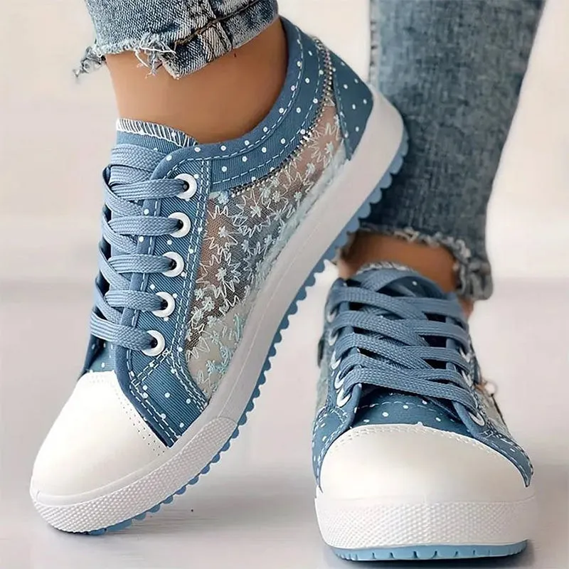 🎉Hot Sale 49% OFF🎉Women's Casual Flat Round Toe Lace Up Low Top Shoes