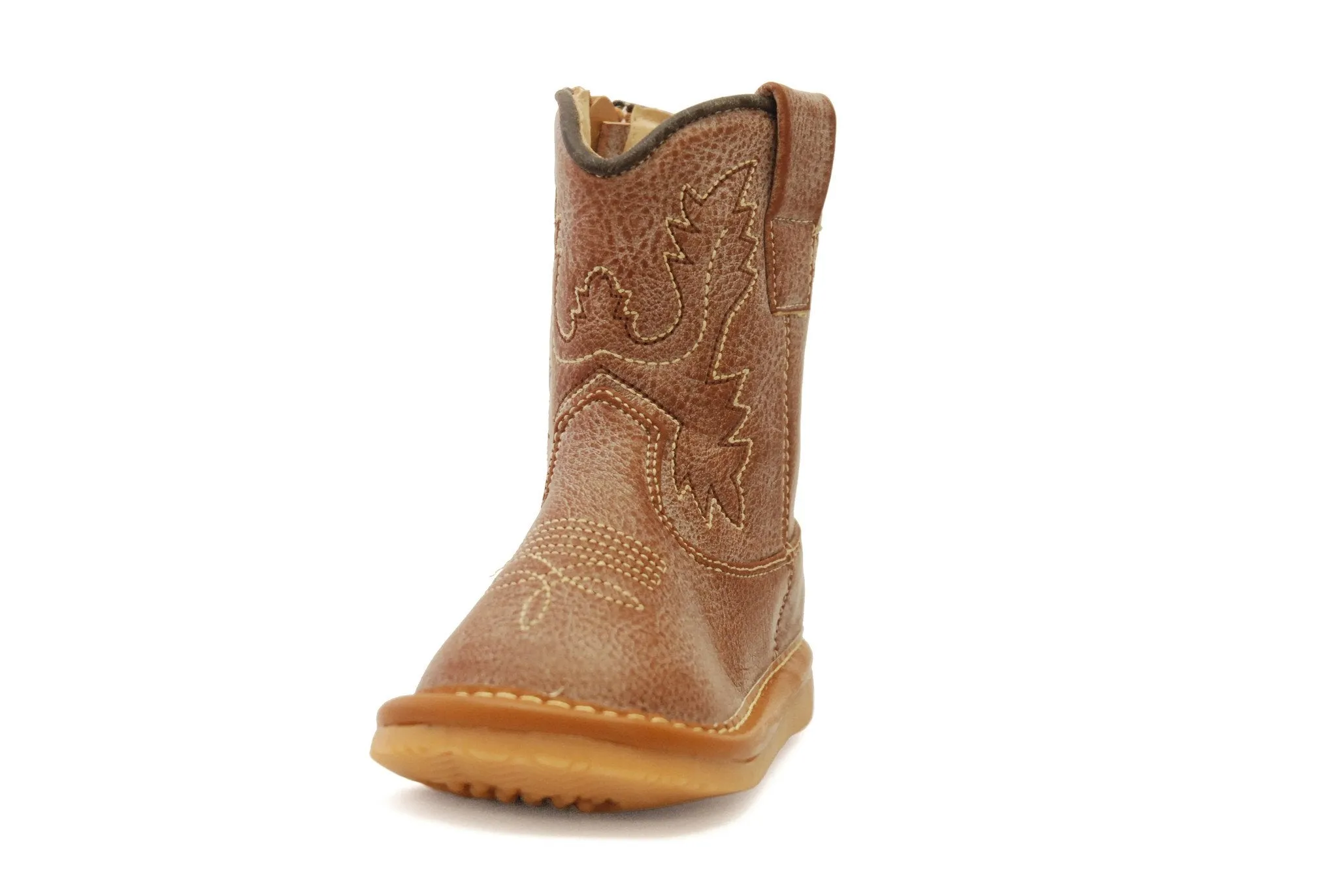 Light Brown Leather Cowboy Boots