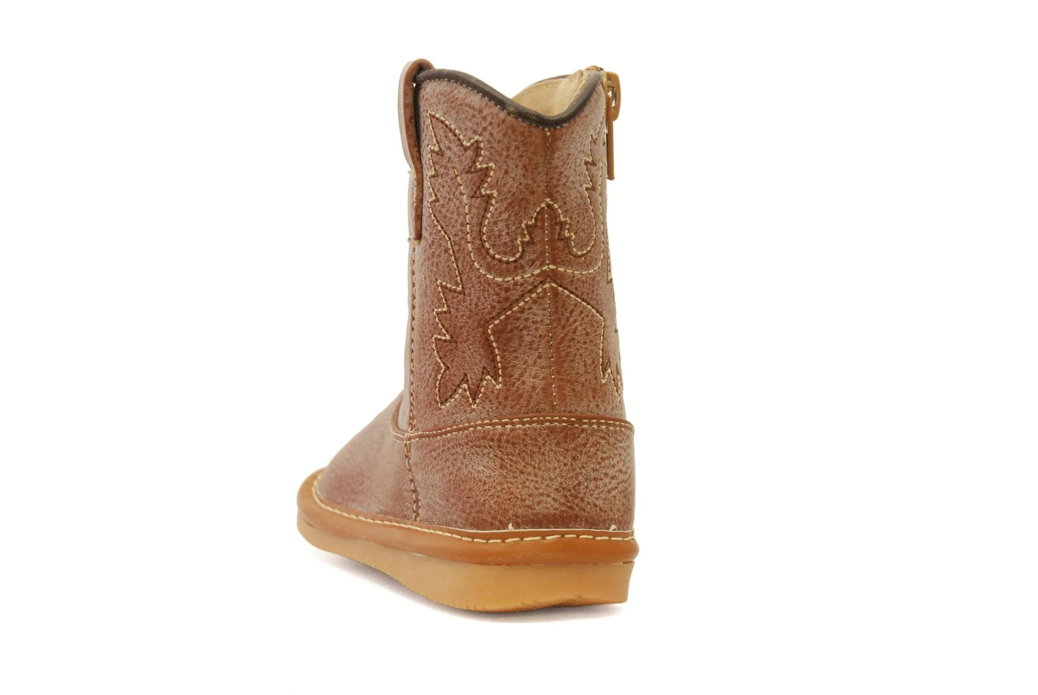 Light Brown Leather Cowboy Boots