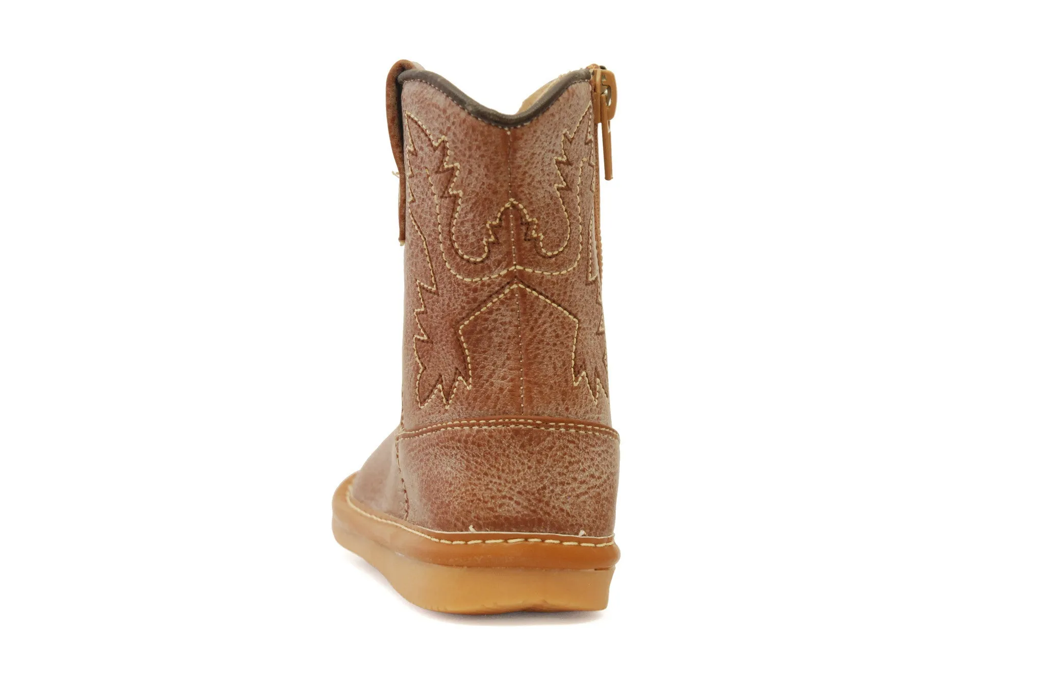 Light Brown Leather Cowboy Boots