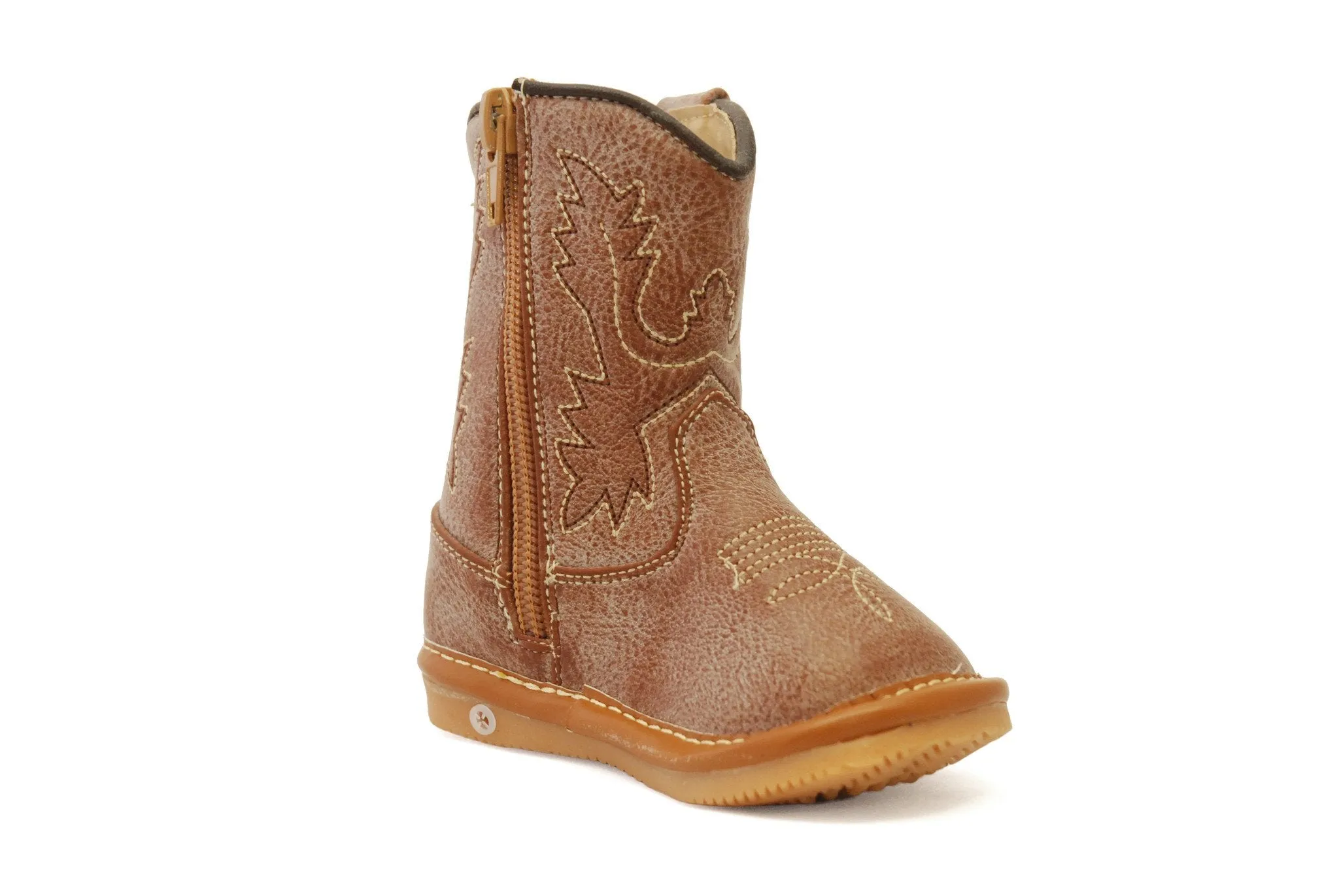 Light Brown Leather Cowboy Boots