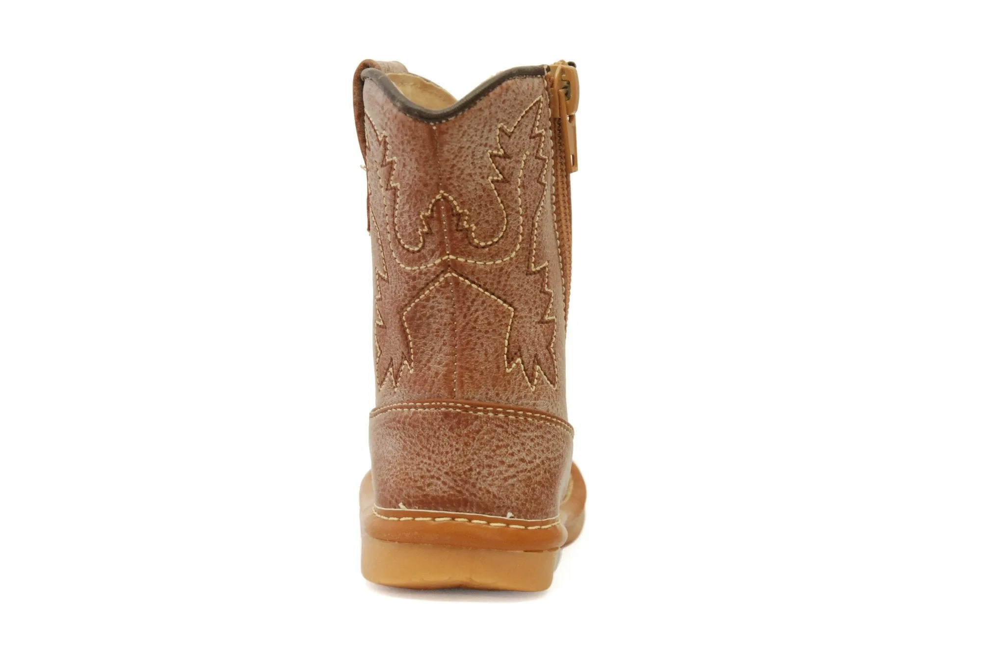 Light Brown Leather Cowboy Boots