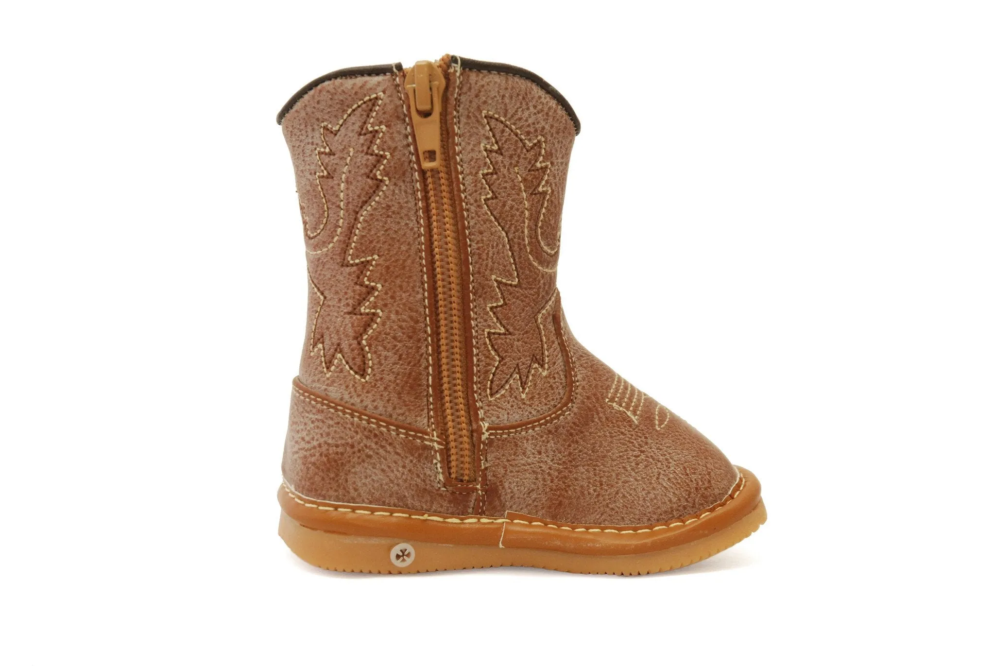 Light Brown Leather Cowboy Boots