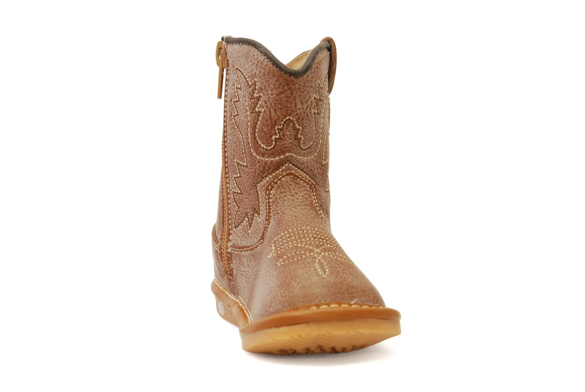 Light Brown Leather Cowboy Boots