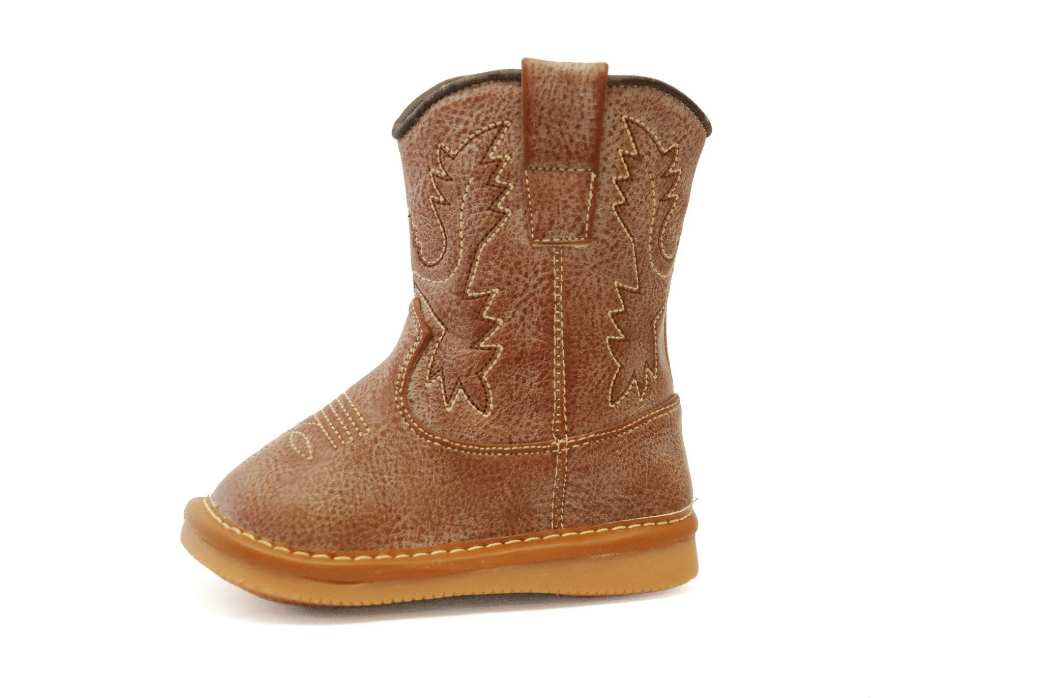 Light Brown Leather Cowboy Boots