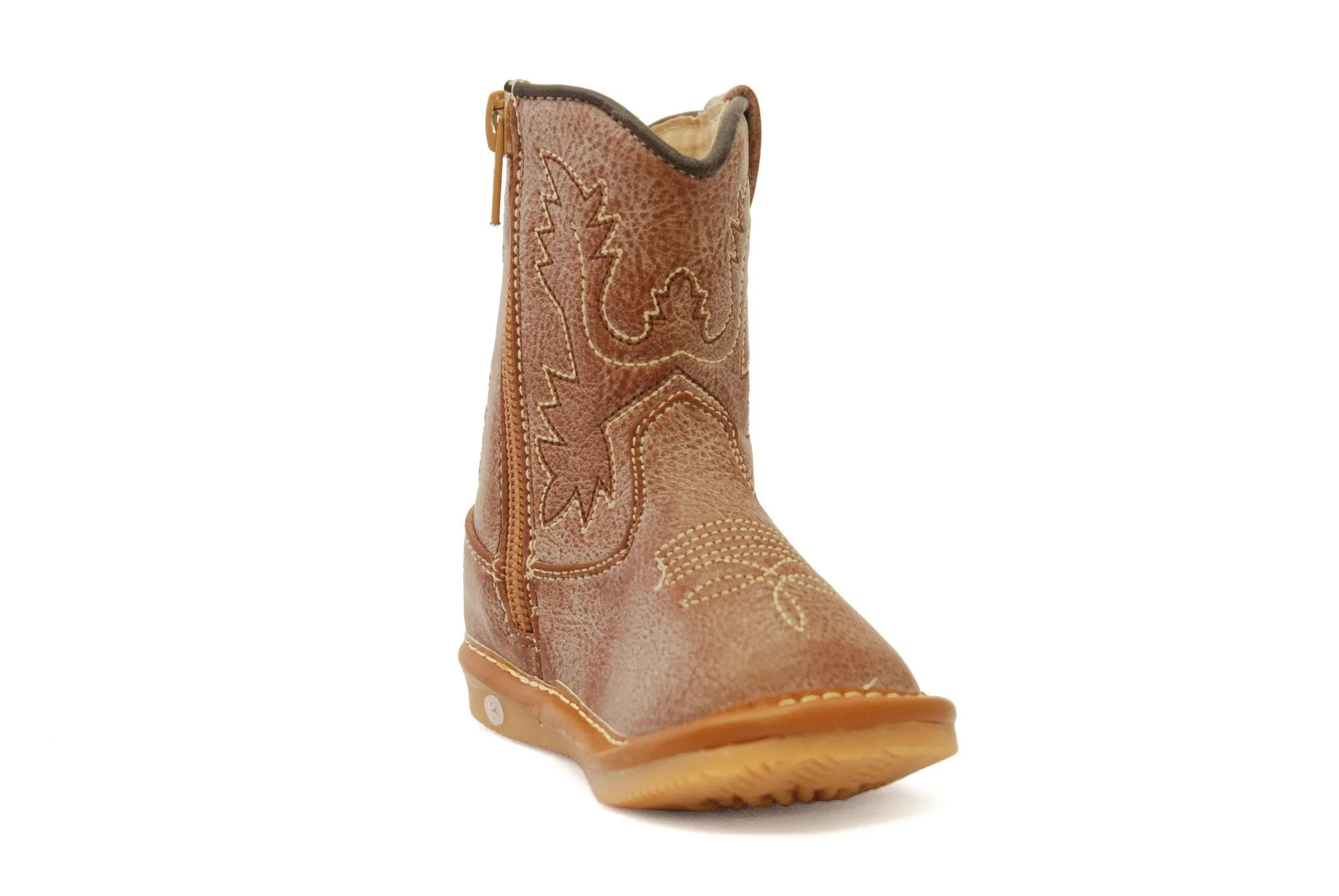 Light Brown Leather Cowboy Boots