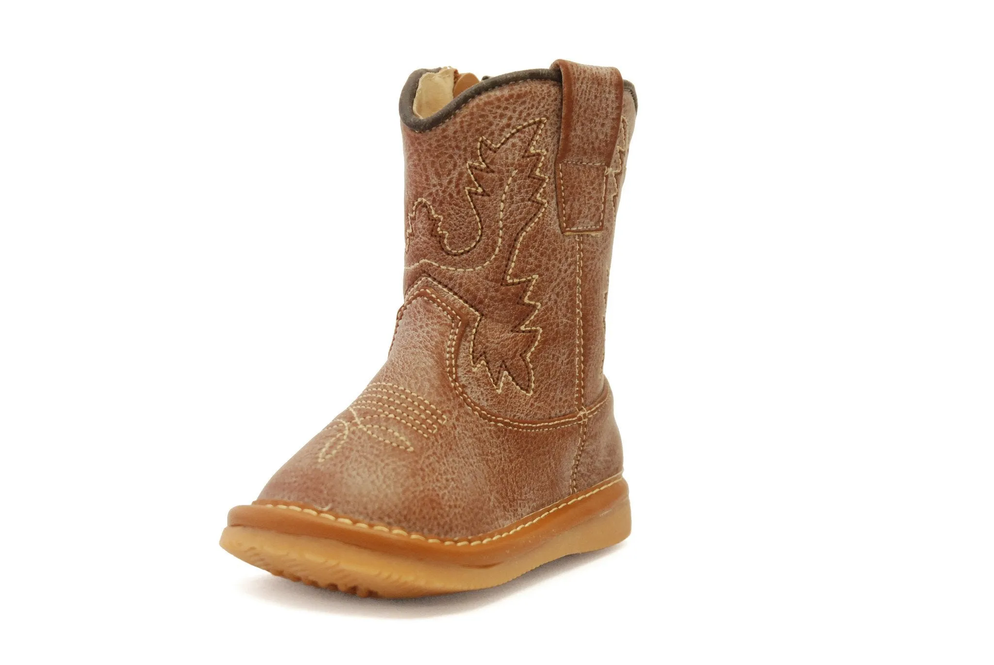 Light Brown Leather Cowboy Boots