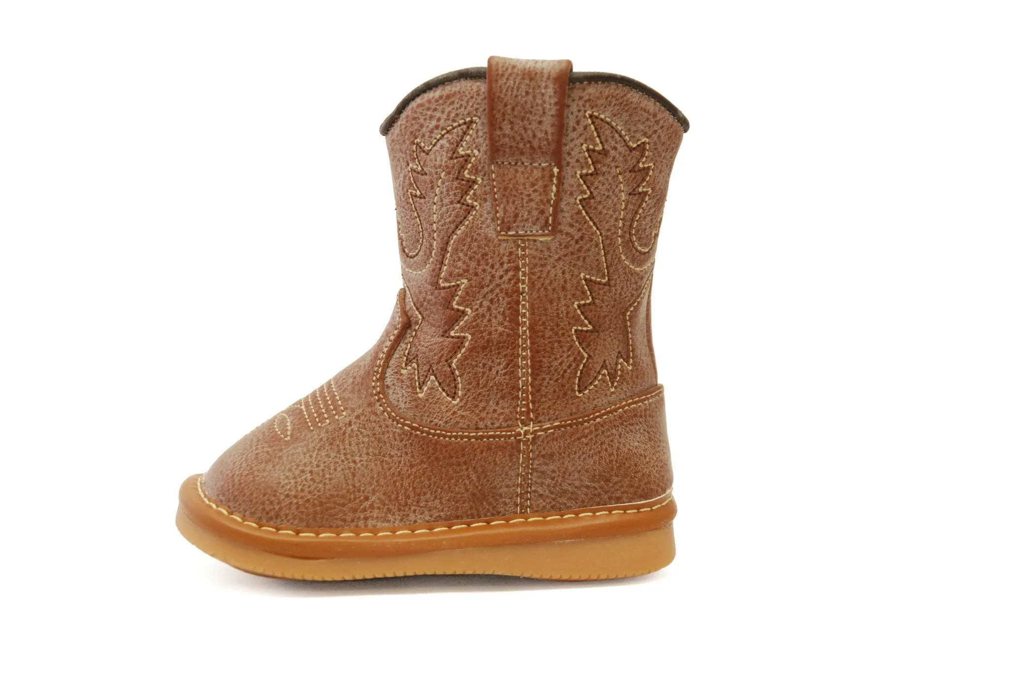 Light Brown Leather Cowboy Boots