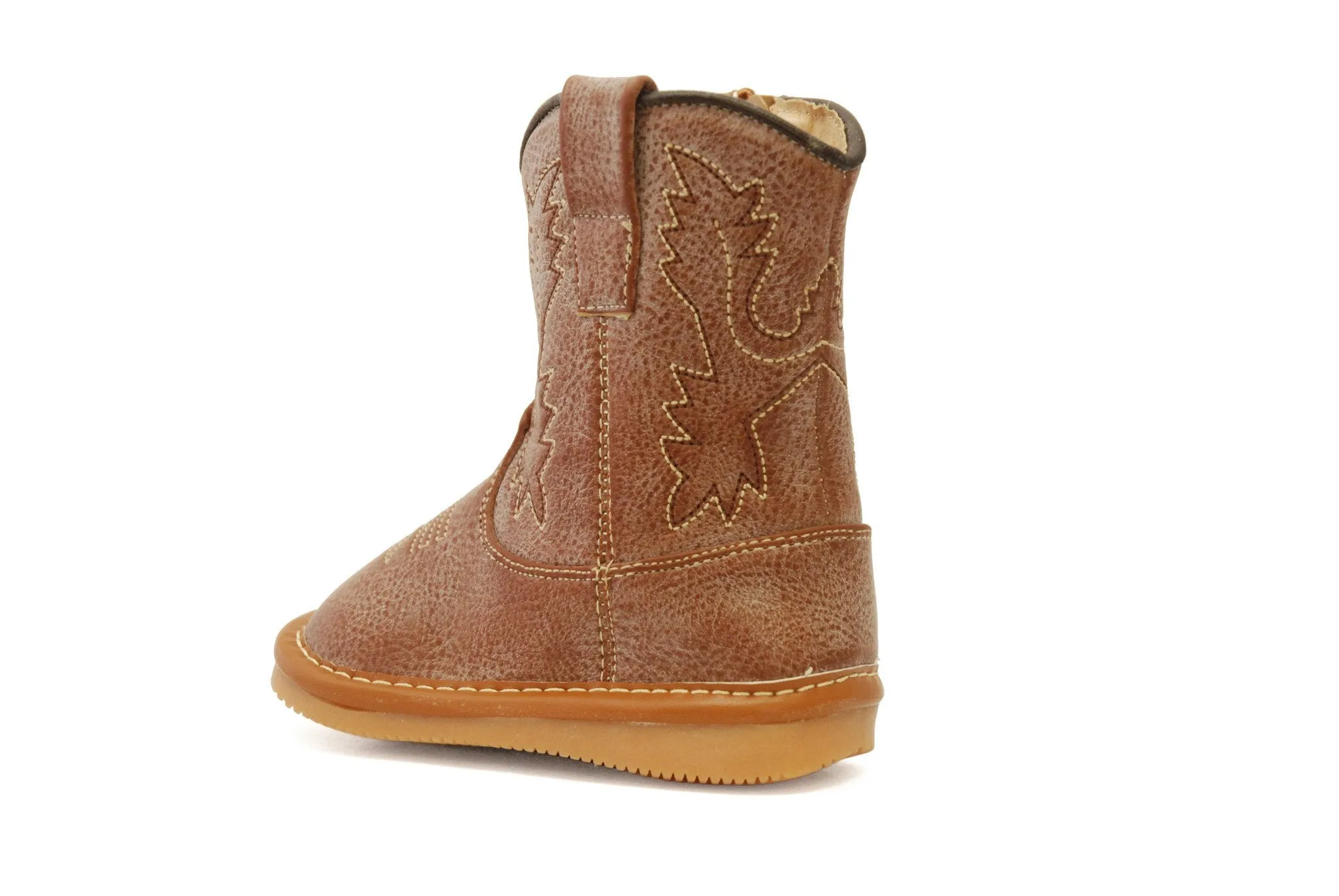 Light Brown Leather Cowboy Boots