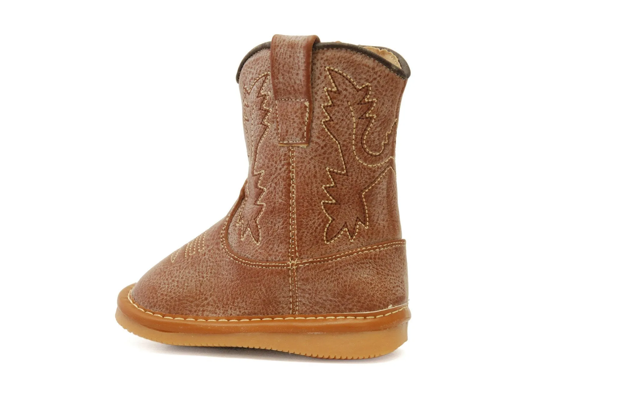 Light Brown Leather Cowboy Boots