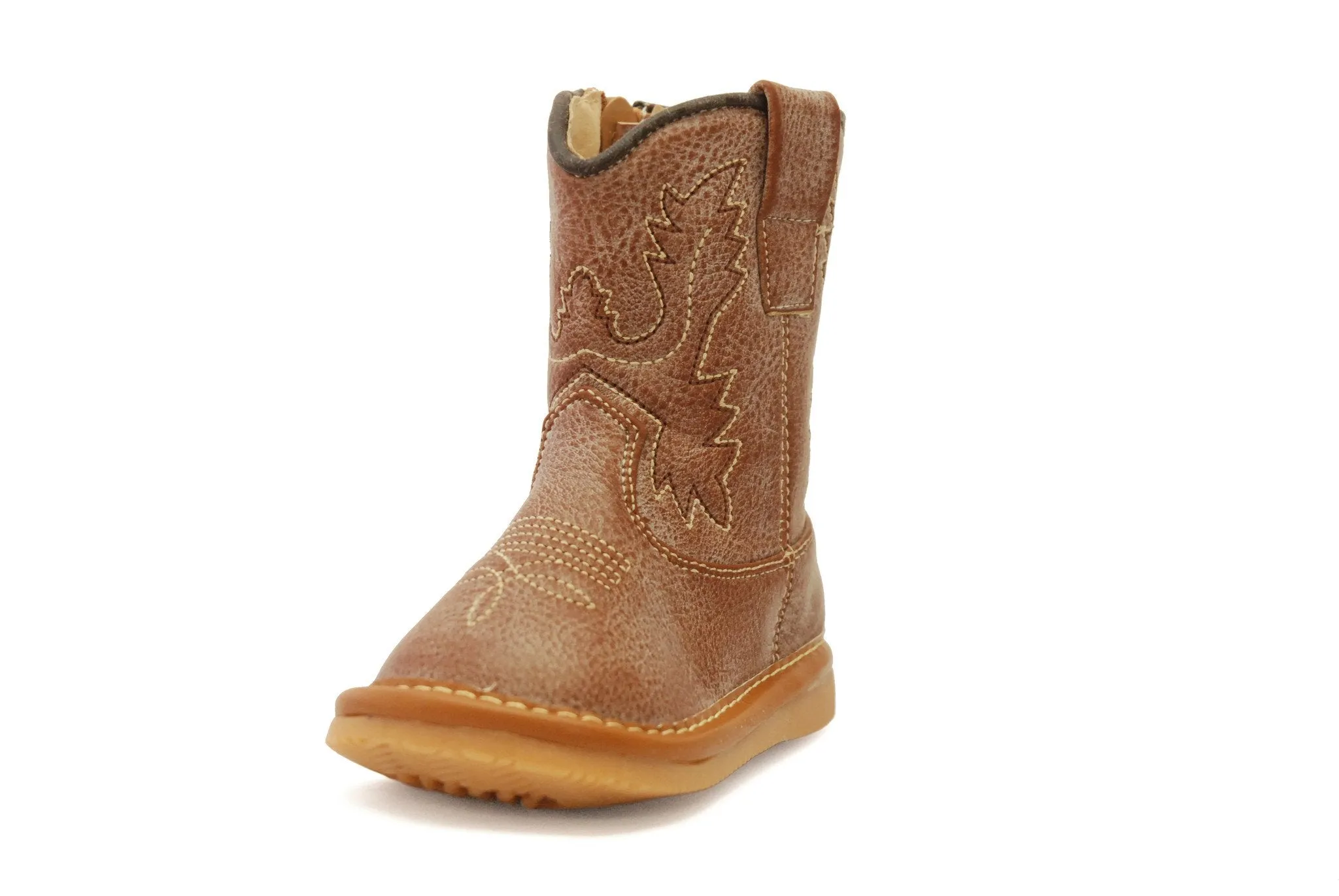 Light Brown Leather Cowboy Boots